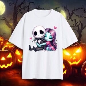 nightmare before christmas jack and sally t-shirt